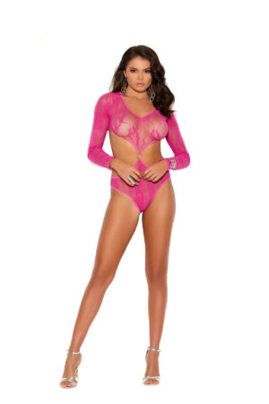 EM82300 long sleeve lace teddy lingerie, sensual and elegant design
